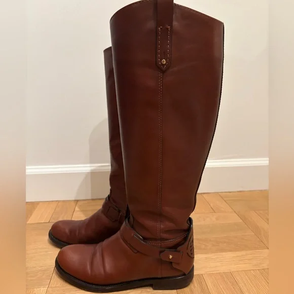 Tory Burch Riding Boots in Brown, Size US 7.5